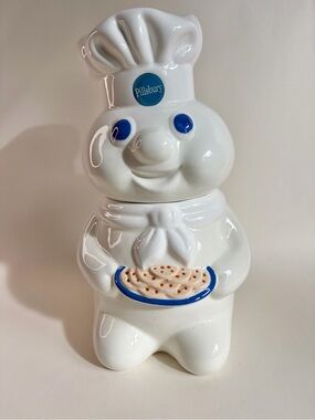 Vintage 1997 Pillsbury Doughboy Cookie Jar 12” Benjamin & Medwin Ceramic